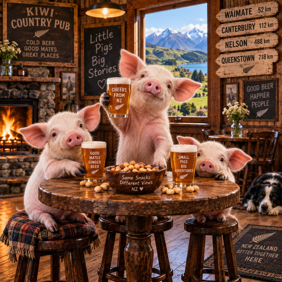 Three Little Pigs at the Pub