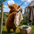 Wash Day on the Farm